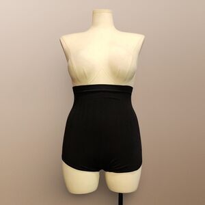 Genie Slim Panties In Black Size 2X High-Waisted Shapewear Elevate silhouette